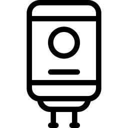 Hot water geyser facility icon